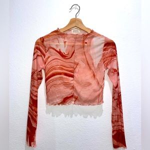 Psychedelic mesh crop top by urban nation(purchased on Revolve)